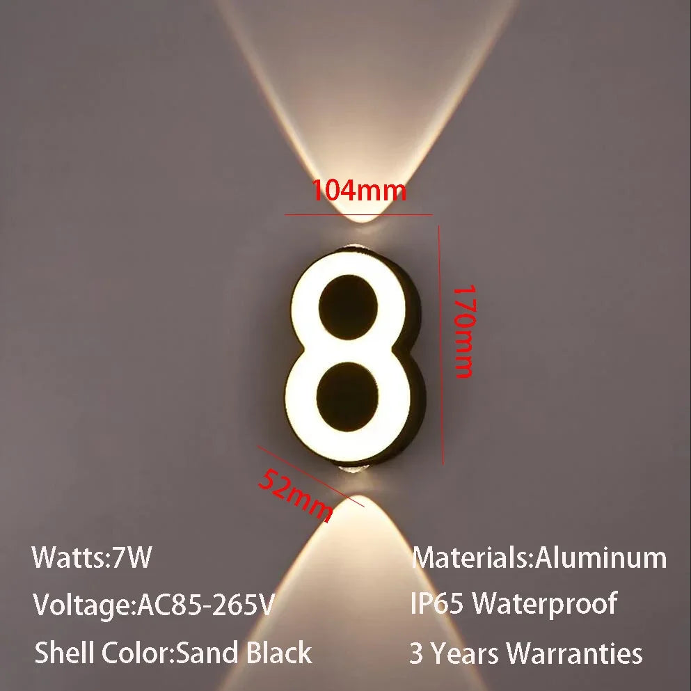 House Number Lamp