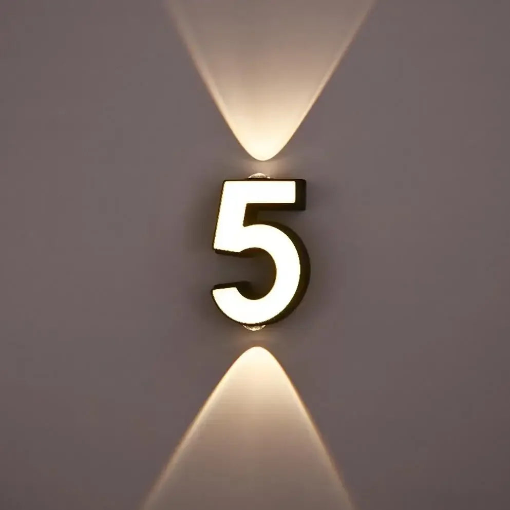 House Number Lamp