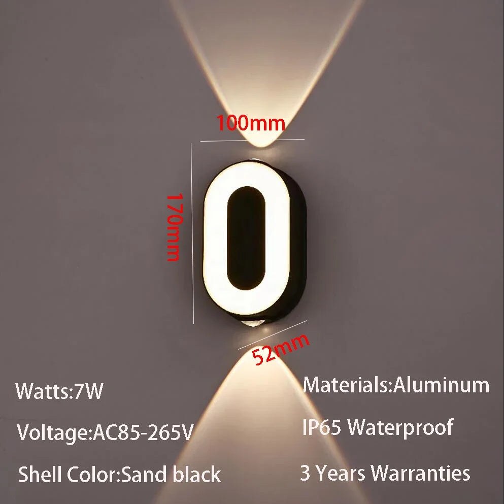 House Number Lamp