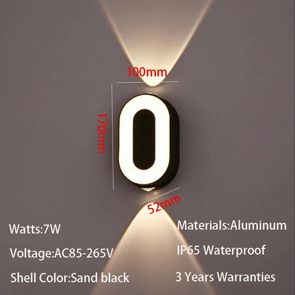 House Number Lamp