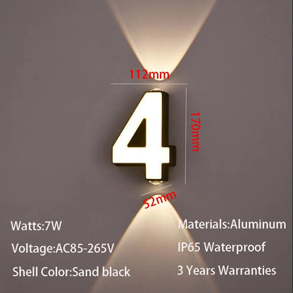 House Number Lamp