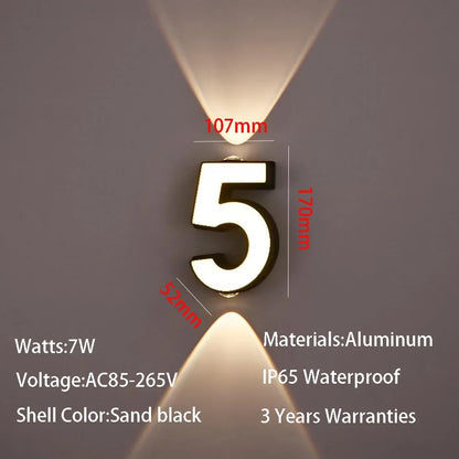 House Number Lamp
