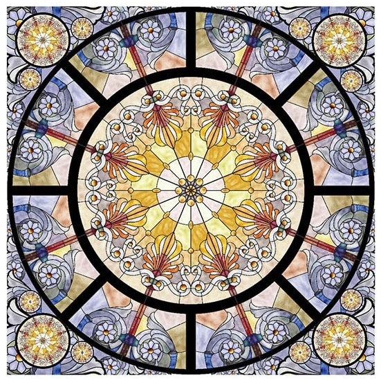 Retro Church Window Stickers