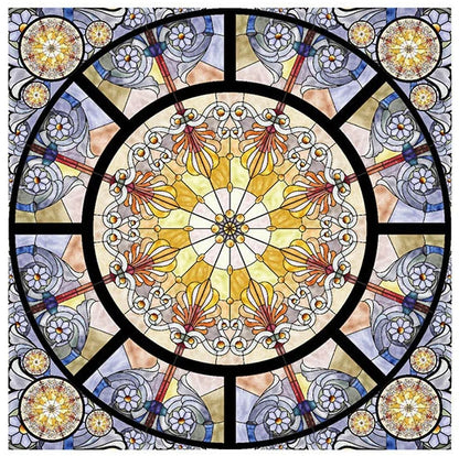 Retro Church Window Stickers