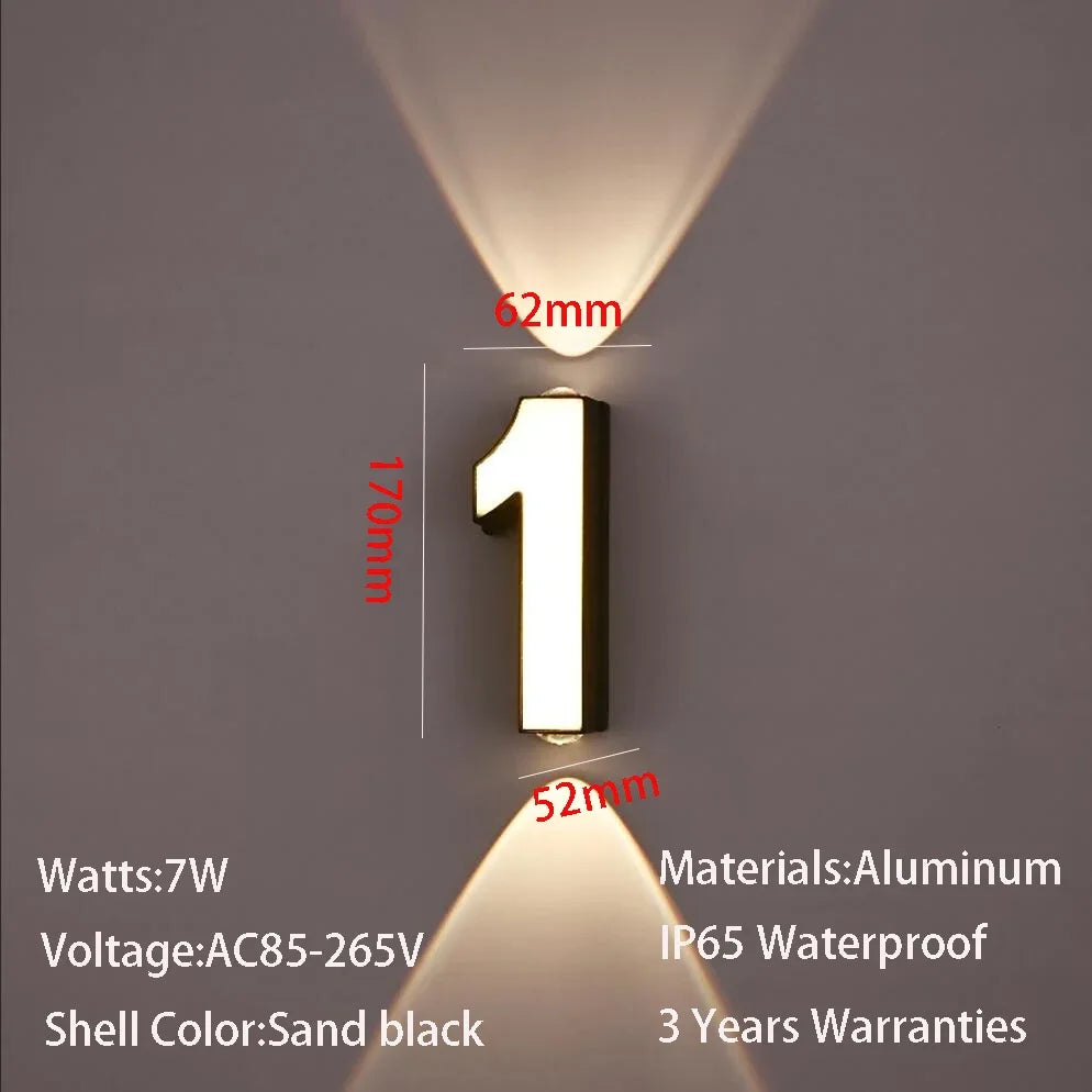 House Number Lamp
