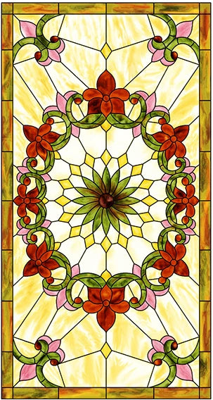 Retro Church Window Stickers