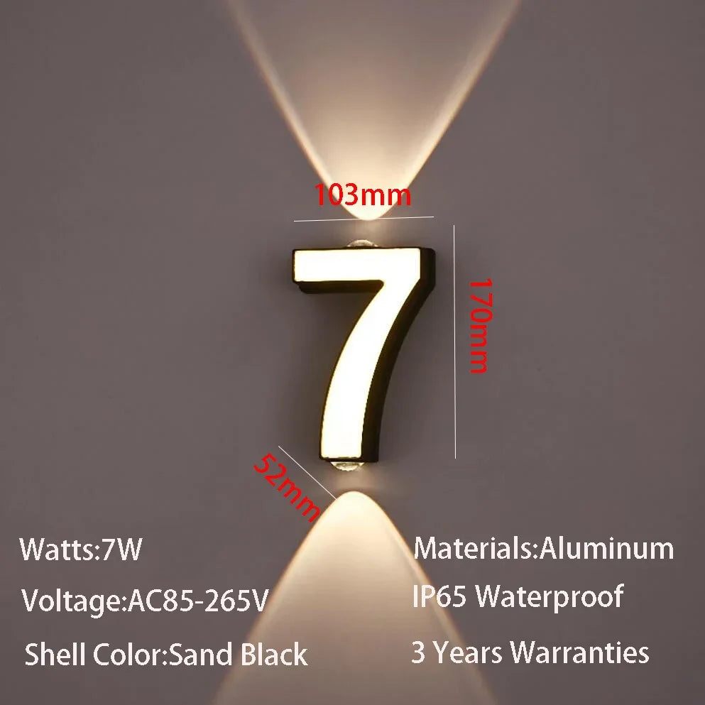 House Number Lamp