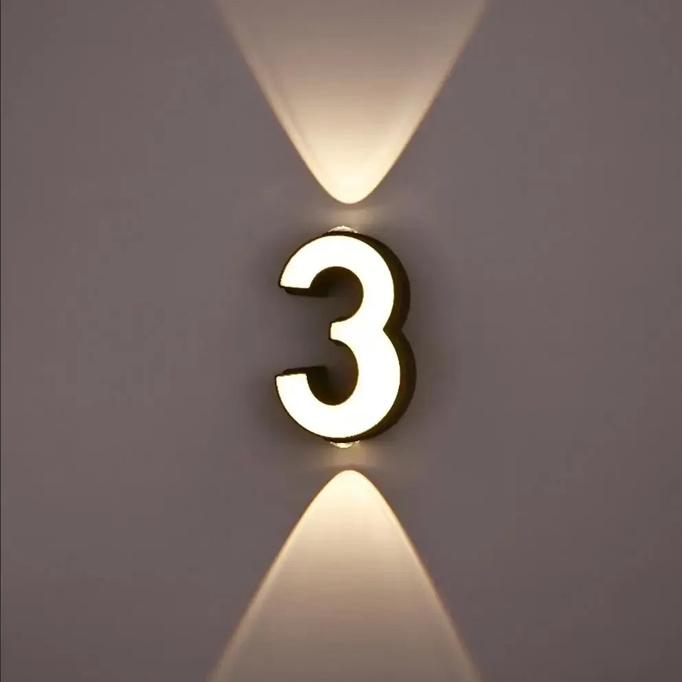 House Number Lamp